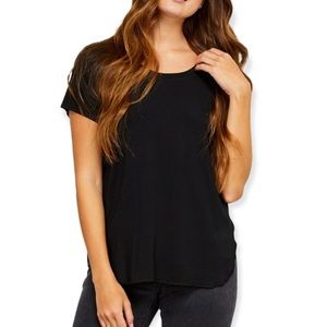 Gentle Fawn Black Alabama Tee - Shirt w/ Short Sleeves size women's small